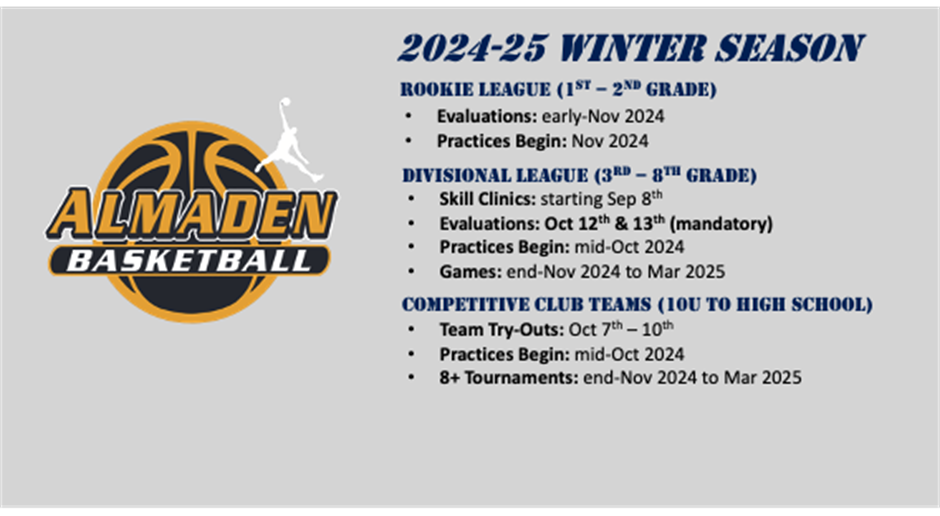 Winter Registration Now Open!!